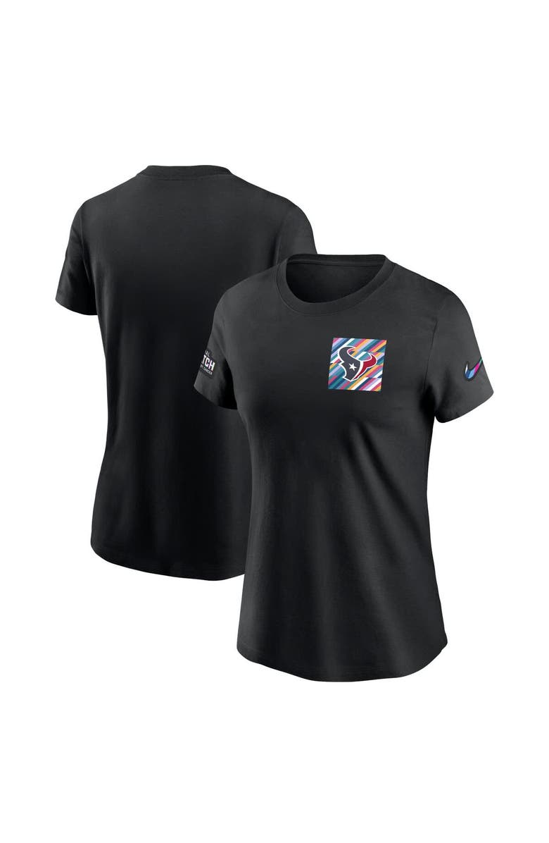 Nike Women's Nike  Black Houston Texans 2023 NFL Crucial Catch Sideline Tri-Blend T-Shirt, Alternate, color, Black