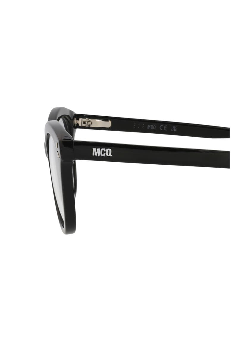47mm Cat Eye Optical Glasses, Alternate, color, BLACK BLACK TRANSPARENT