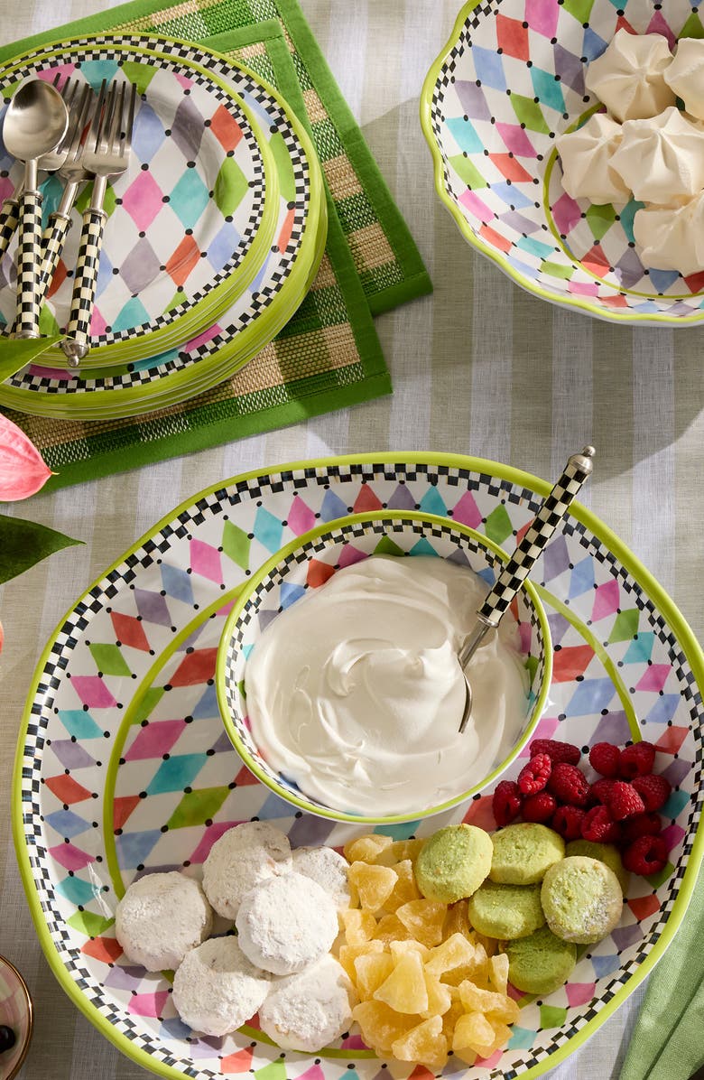 MACKENZIE CHILDS Palm Springs Large Melamine Platter, Alternate, color, Pink Multi