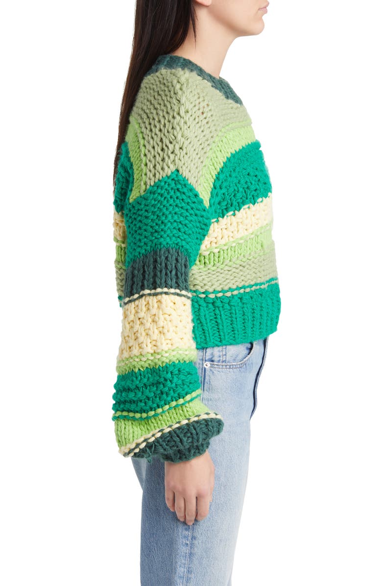 YELLOW THE LABEL Soho Stripe Sweater, Alternate, color, 