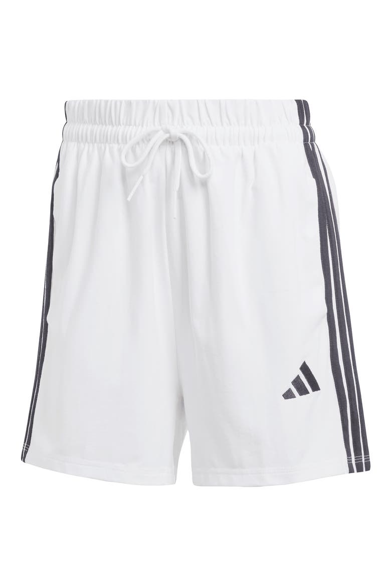 3-Stripes Shorts, Alternate, color, WHITE/ BLACK