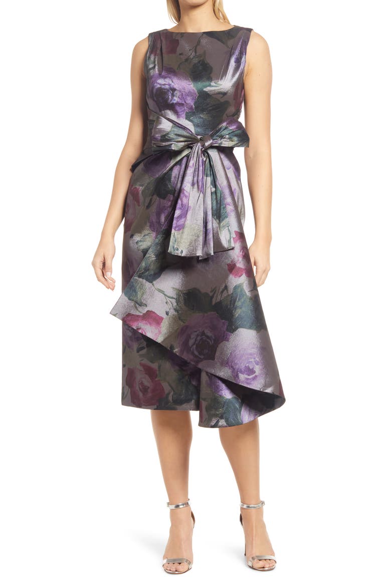 Sleeveless Waist Tie Dress, Main, color, ORCHID