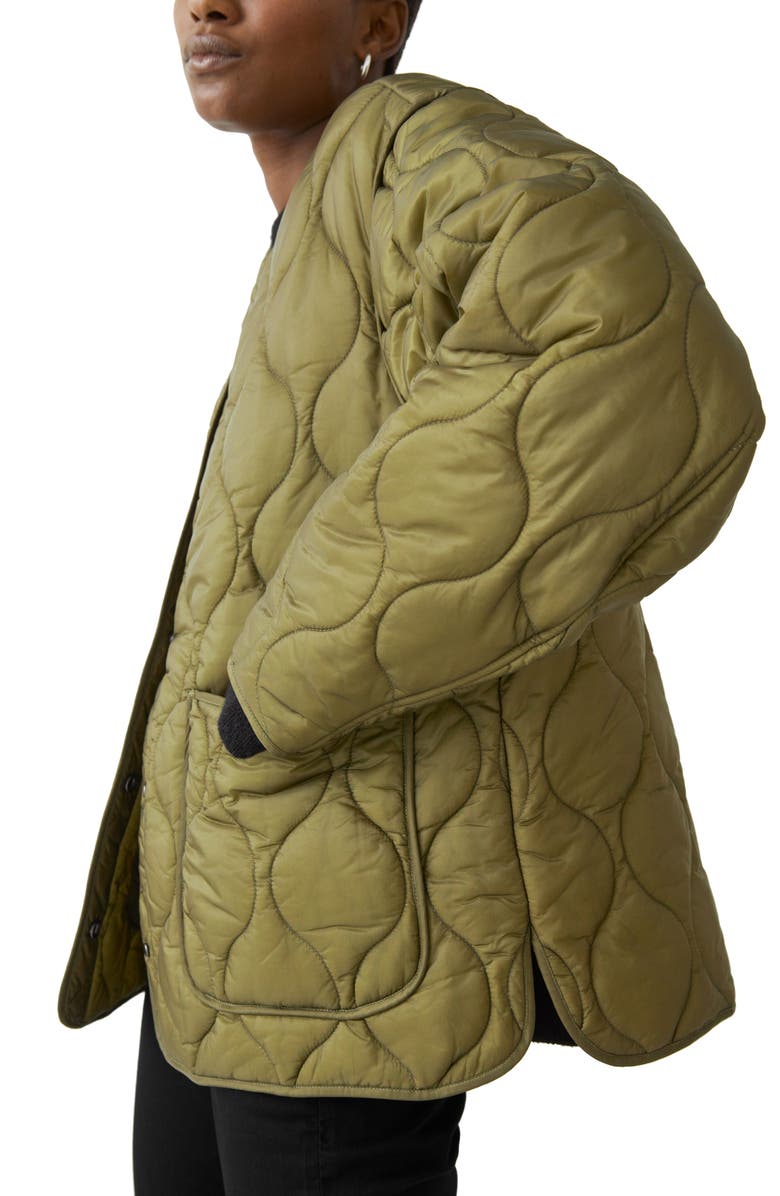 & Other Stories Oversize Wave Quilted Jacket, Alternate, color,