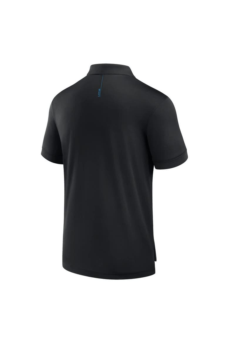 Men's Fanatics Black Detroit Lions Front Office Move Mono Polo, Alternate, color, Black