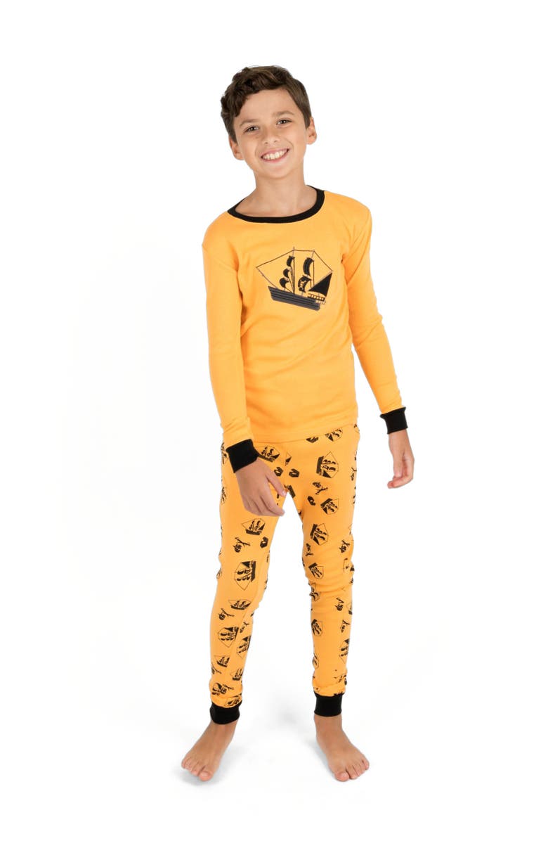 Leveret Kids Cotton Two-Piece Printed Pajamas, Animals & Characters, Alternate, color, Pirate