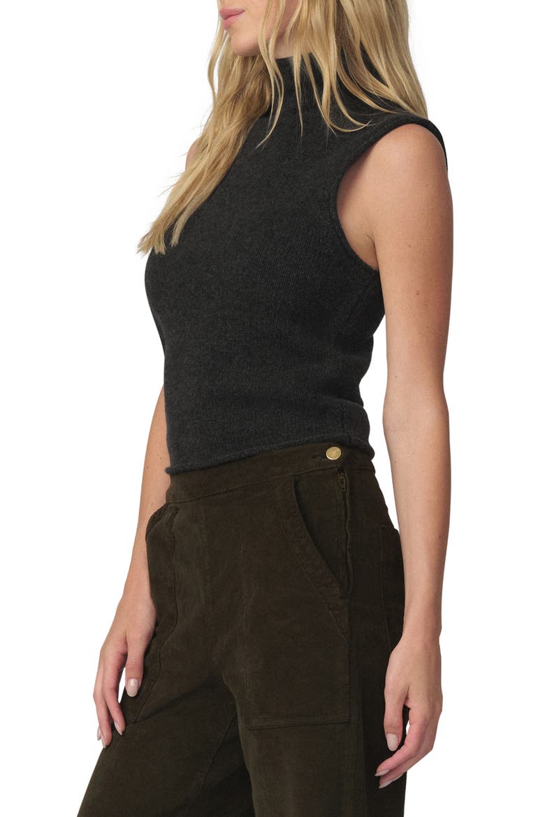 Stevie Sleeveless Wool & Yak Hair Sweater, Alternate, color, CHARCOAL