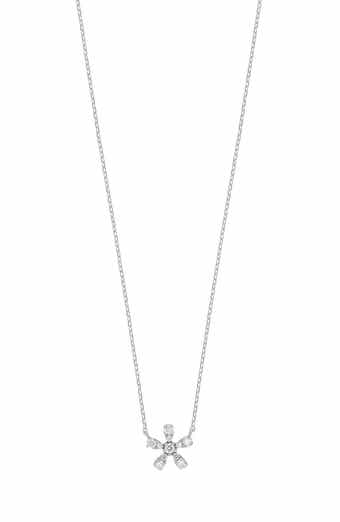 Carrière Jewelry Diamond Flower Pendant Necklace - 0.13ct.