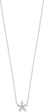 Carrière Jewelry Diamond Flower Pendant Necklace - 0.13ct.