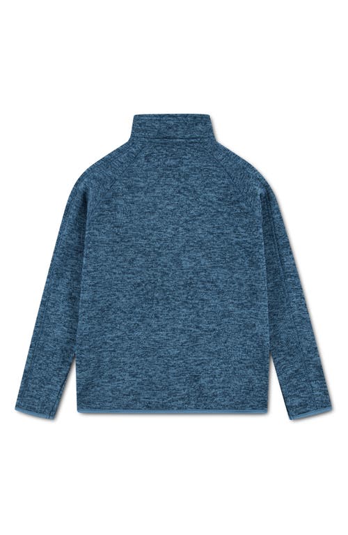 Hurley Kids' Heathered Full Zip Fleece Jacket In Blue