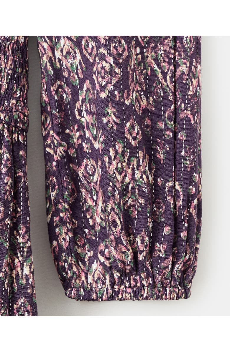 MANGO TEEN Flowy Long Sleeve Minidress, Alternate, color, Purple