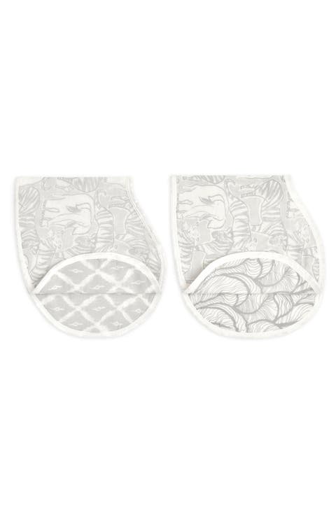 2-Pack Assorted Silky Soft Burpy Bibs