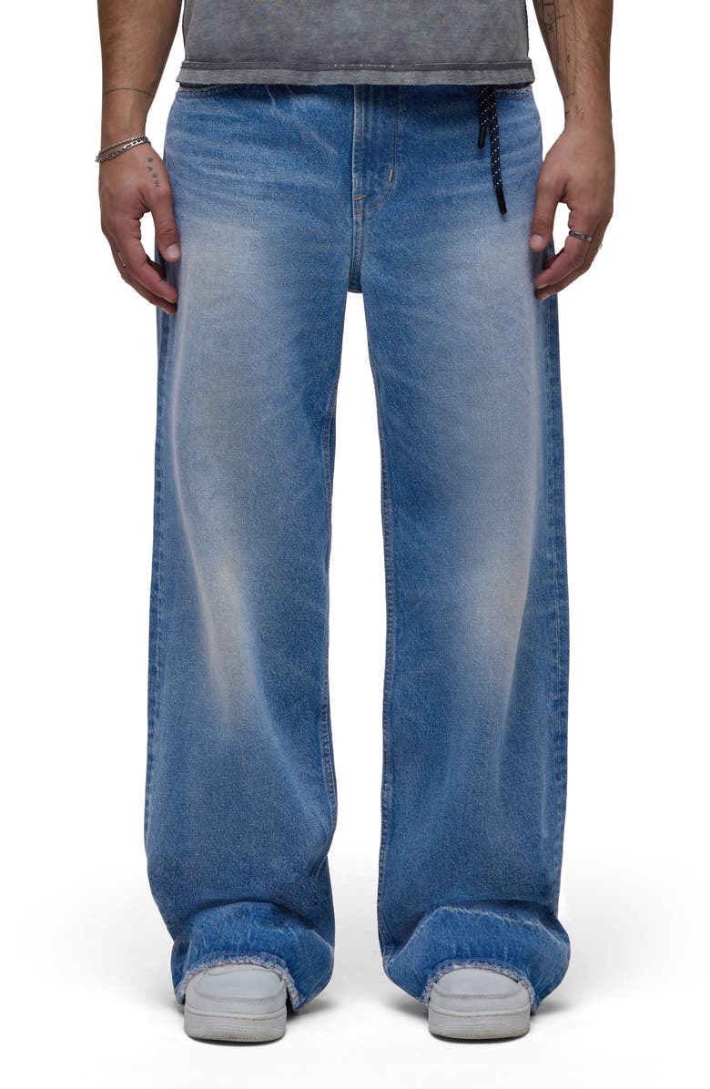 Hudson Jeans Luca Wide Leg Jeans, Main, color, Burbank