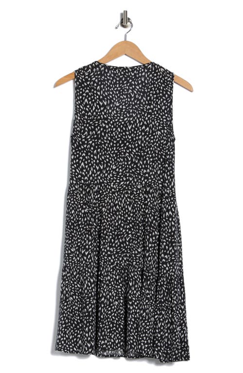 Matty M . Sleeveless Tiered Dress In Black