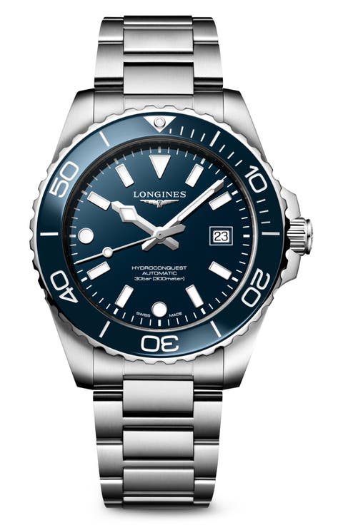 HydroConquest Automatic Bracelet Watch, 42mm