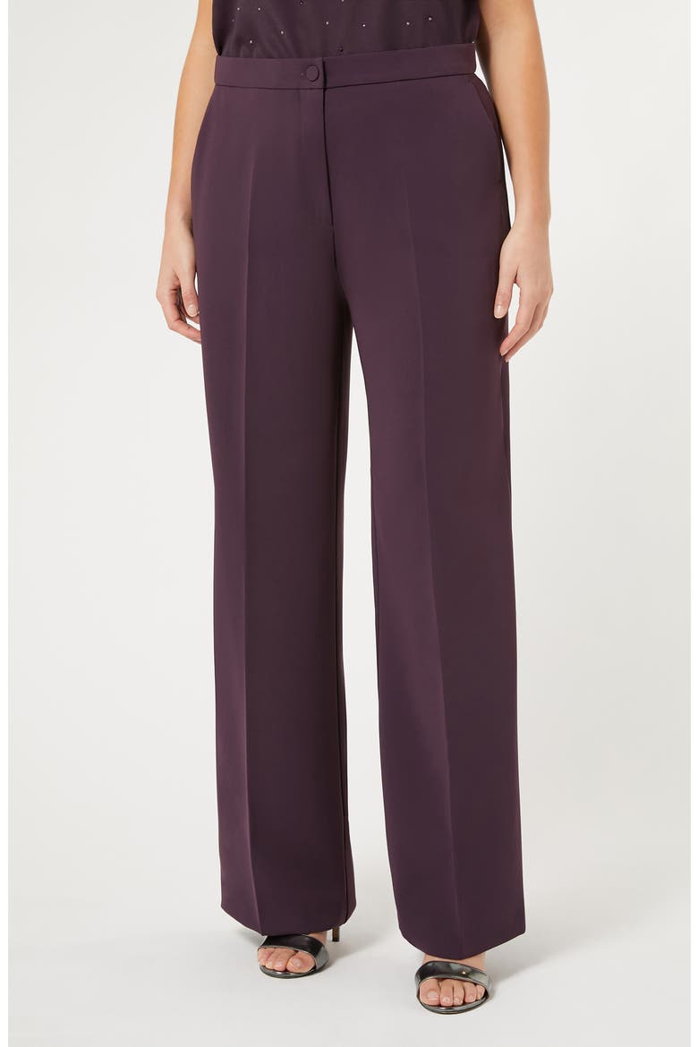 Riccor Cady Wide Leg Trousers, Main, color, BORDEAUX