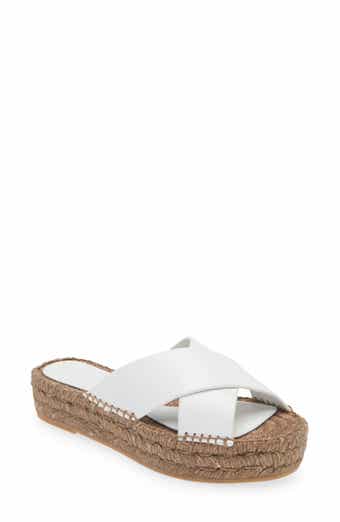 Paloma Barcelo Norma Espadrille Platform Slide Sandal