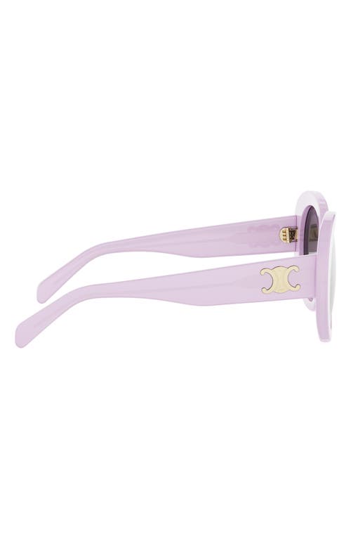 Celine Triomphe Logo Oval Acetate Sunglasses