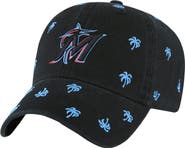 '47 Women's '47 Black Miami Marlins Confetti Clean Up Adjustable Hat