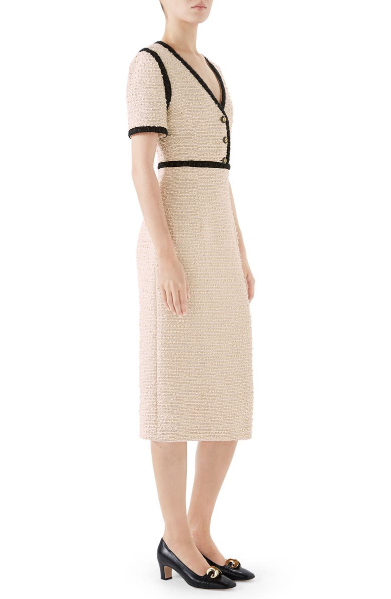 Gucci Bouclé Tweed Dress, Alternate, color, 