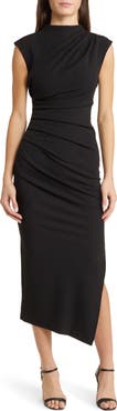 NIKKI LUND Dida Funnel Neck Cocktail Dress