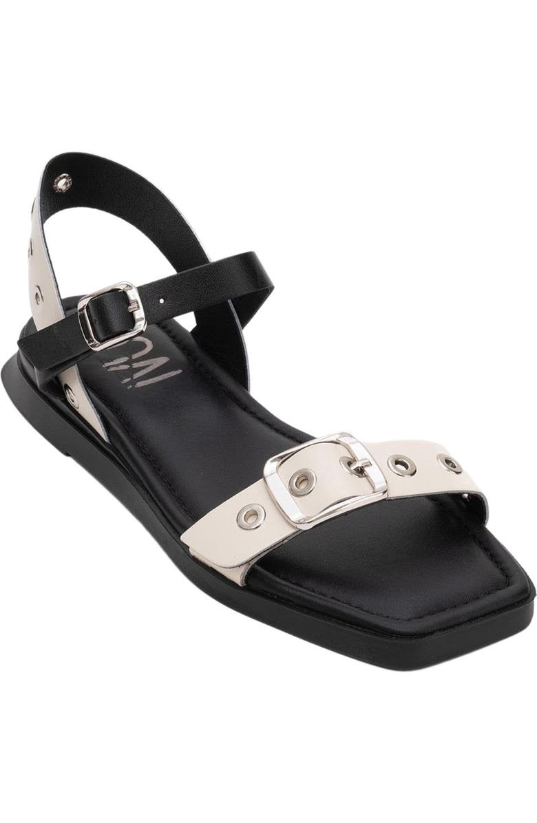 Forever & Always Shoes Mozes Leather Sandal, Alternate, color, Beige Leather