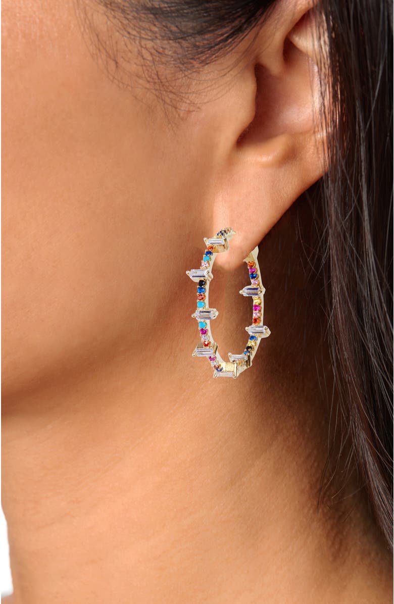 NICKHO REY Houlehan Hoop, Alternate, color, Rainbow/Gold