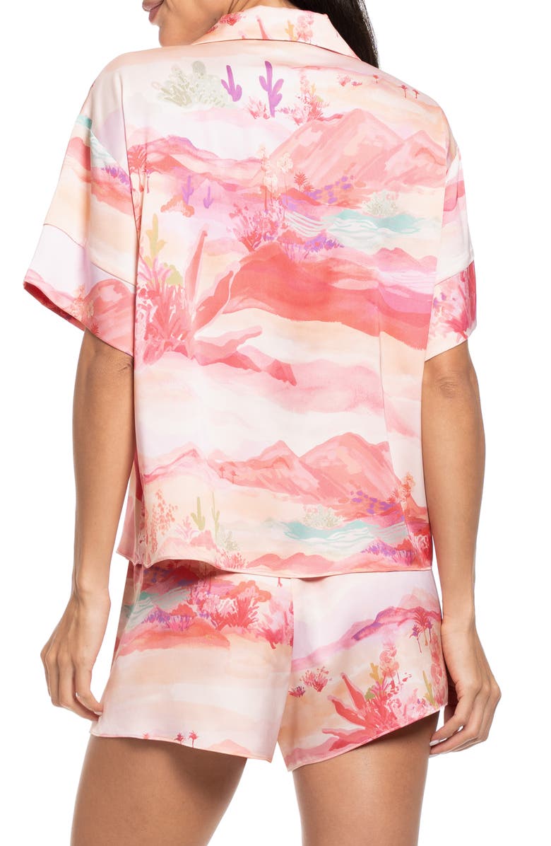 Midnight Bakery Satin Short Pajamas, Alternate, color, Pink