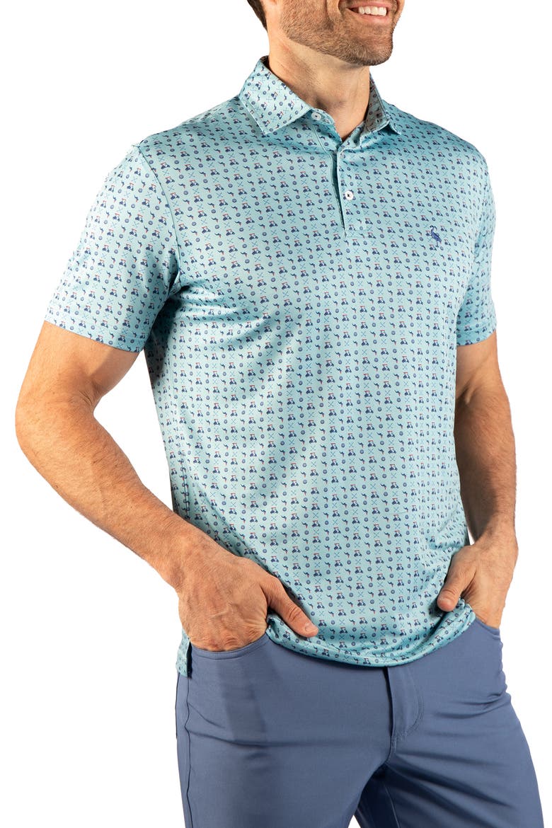 Golf Carts Performance Polo, Alternate, color, SEAFOAM