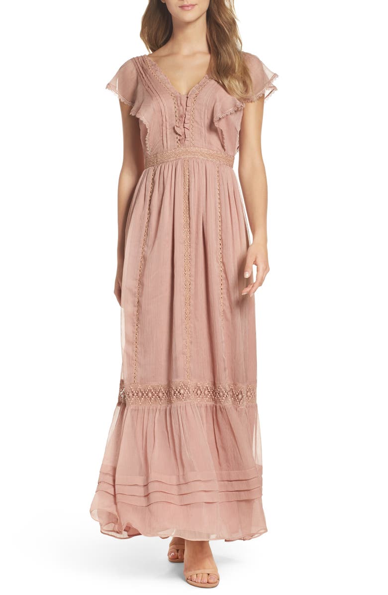 Adelyn Rae Lace Maxi Dress, Main, color, 