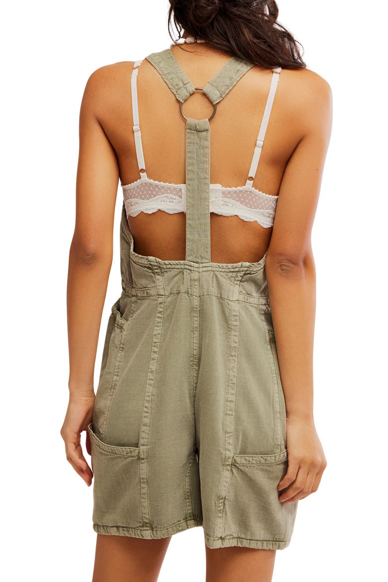 Bonanza Cotton Denim Romper, Alternate, color, LAUREL CANYON