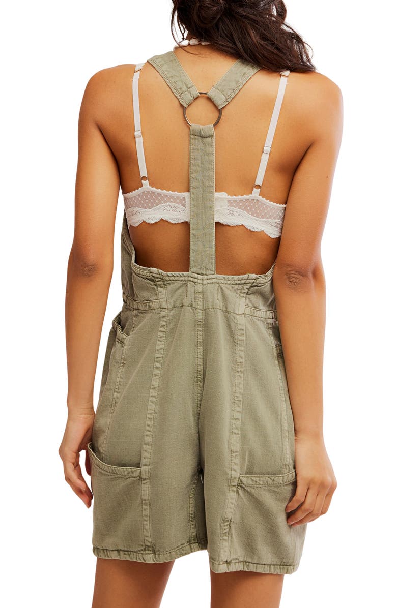 Free People Bonanza Cotton Denim Romper, Alternate, color, 