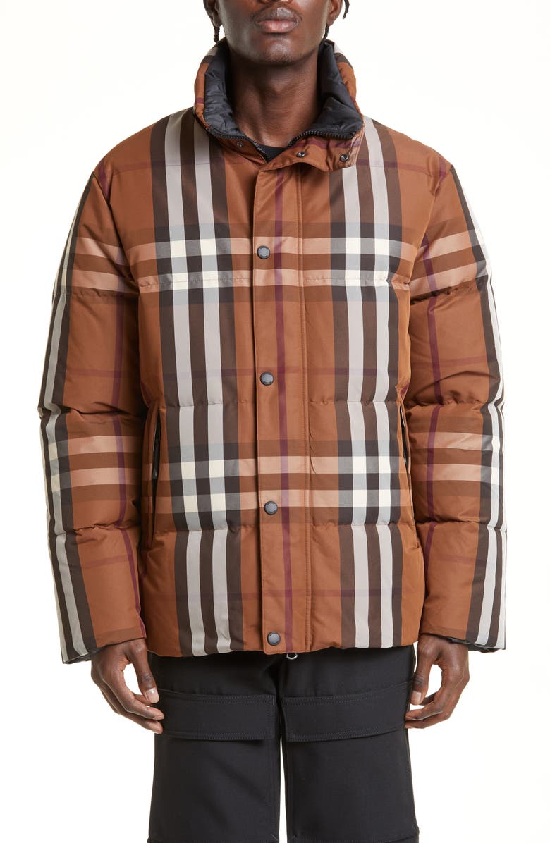Burberry Digby Reversible Check Puffer Jacket, Main, color, 