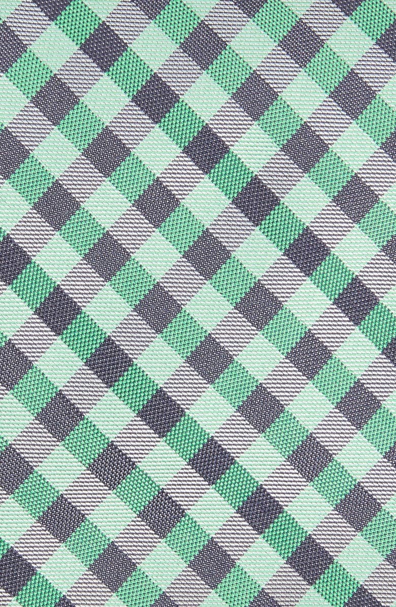 BOSS Check Print Silk Tie, Alternate, color, 