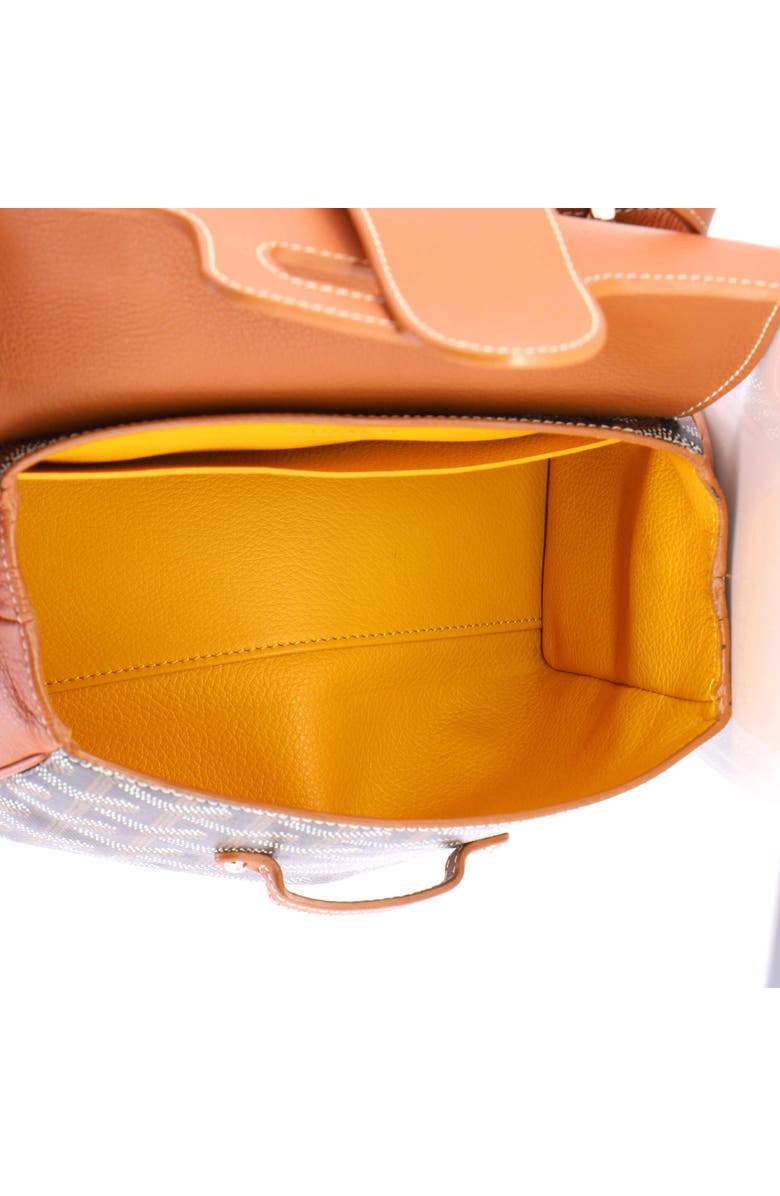 Pre-Owned Goyard Saigon Top Handle Bag Coated Canvas with Leather Mini, Alternate, color, Brown