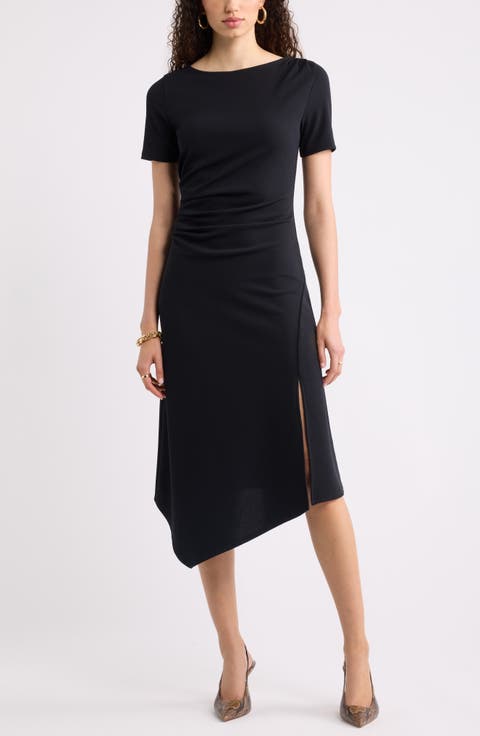 Asymmetric Knit Dress