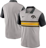 Nike Men's Nike Gray/Black Iowa Hawkeyes Vapor Performance Polo
