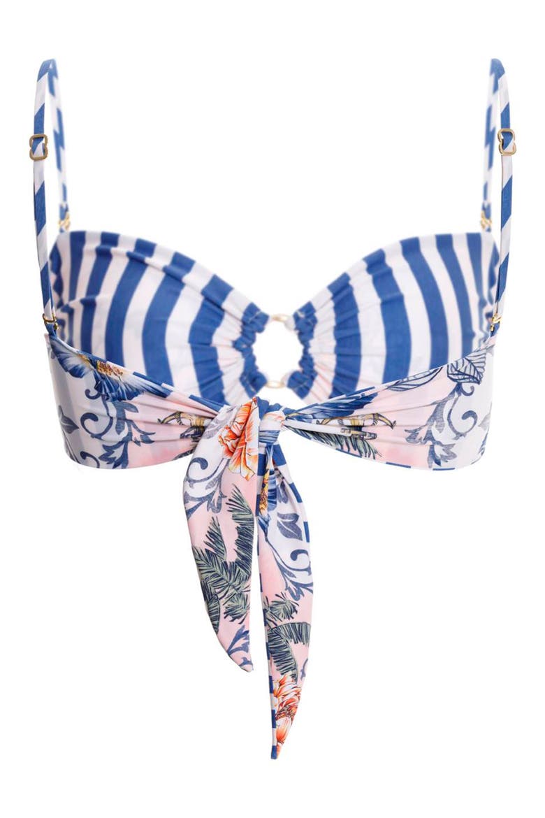 Talia Kai Reversible Bikini Top, Alternate, color, BLUE MULTICOLOR