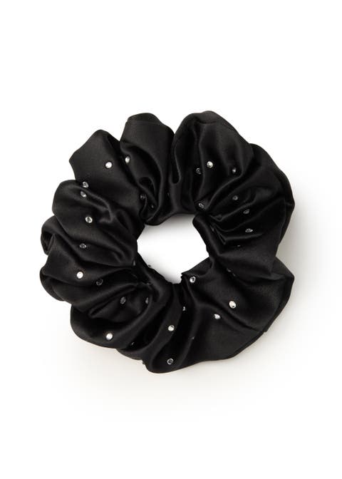 Crystal Twinkle Silk Scrunchie