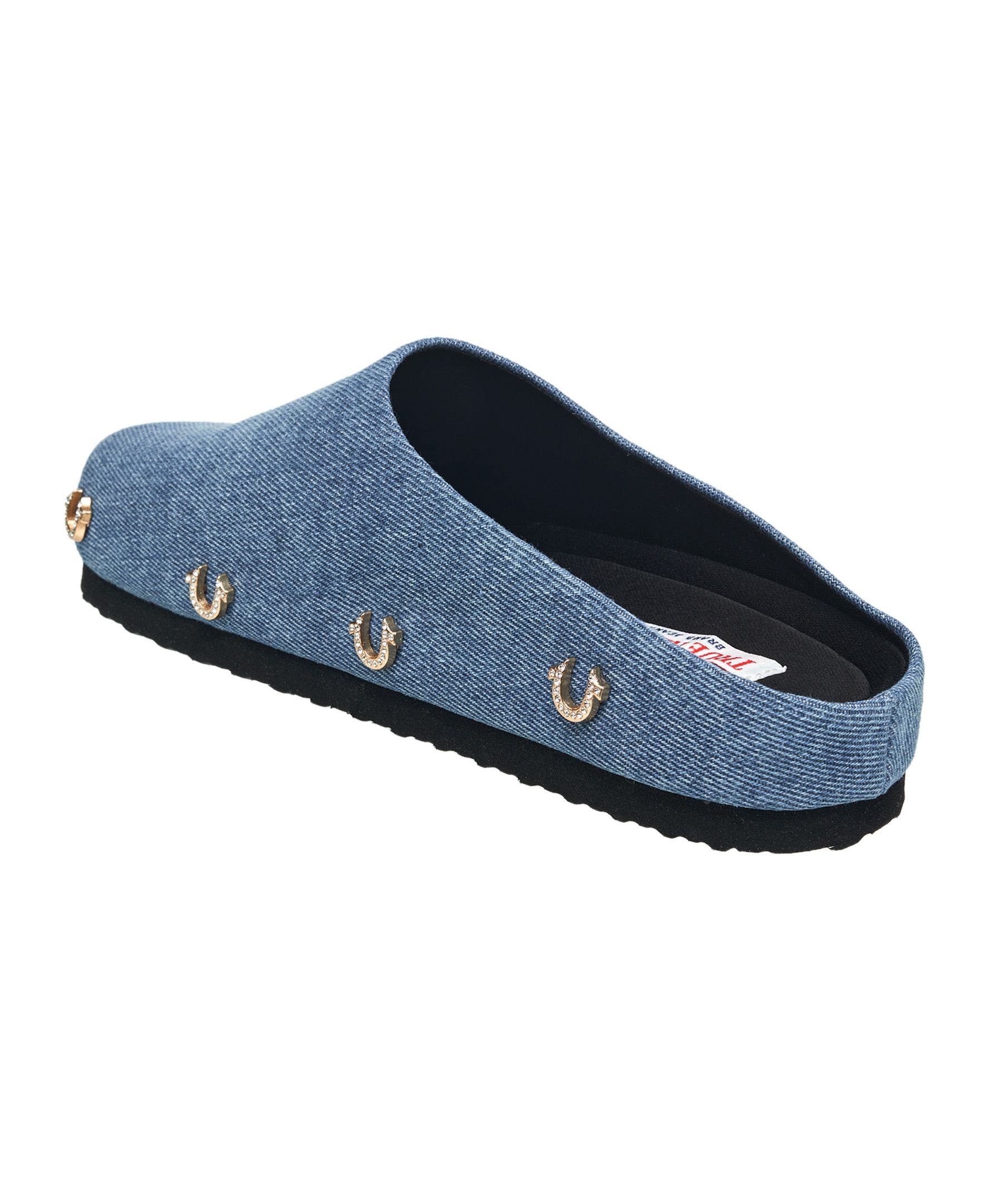 Riri Bling Logo Clog, Alternate, color, Denim