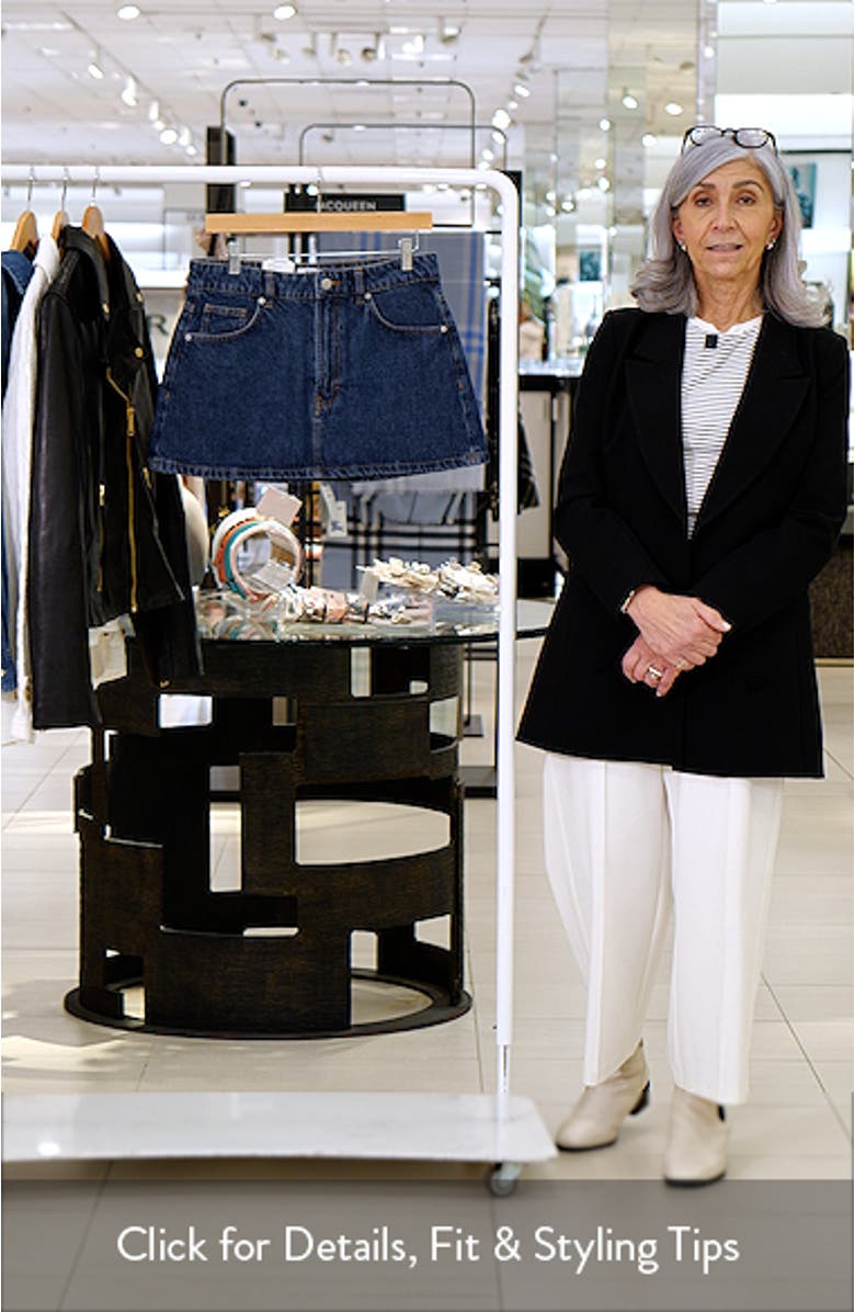 Low Rise Denim Miniskirt, sales video thumbnail