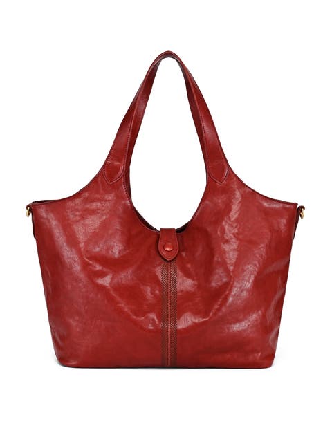 Marigold Genuine Leather Spacious Refined Carryall Tote