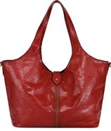OLD TREND Marigold Genuine Leather Spacious Refined Carryall Tote
