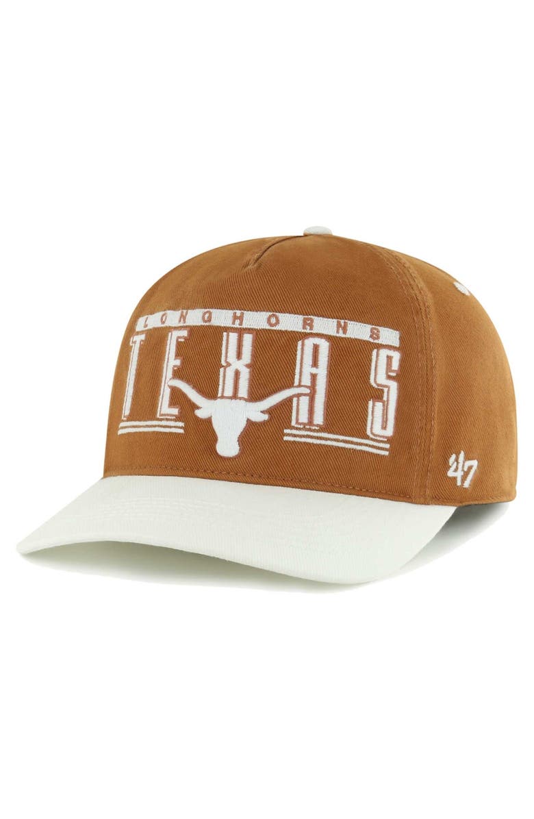 '47 Men's '47 Texas Orange Texas Longhorns Double Header Hitch Adjustable Hat, Main, color, 