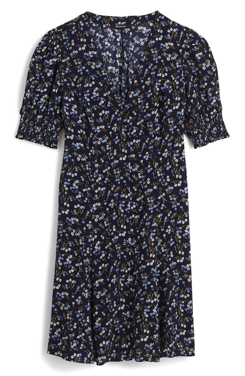 Madewell Floral V-Neck Button-Up Minidress, Alternate, color,