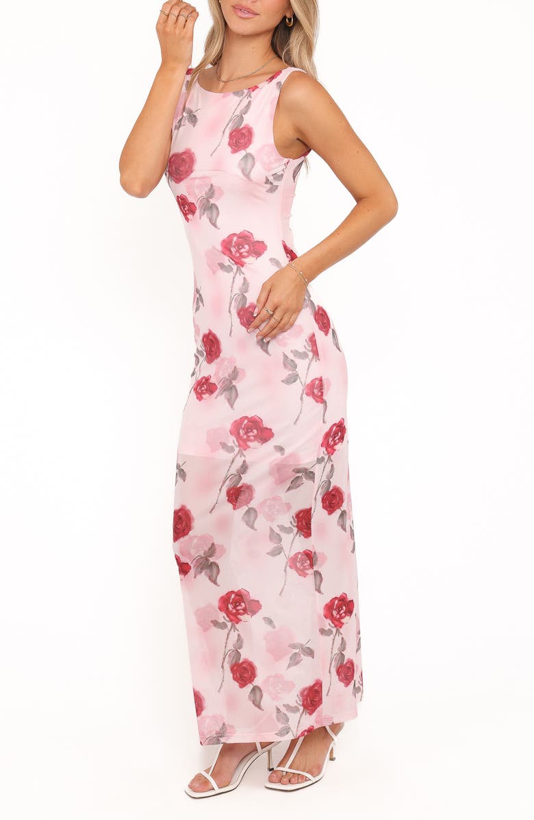 Petal & Pup Brissa Floral Print Sleeveless Dress, Alternate, color, Pink Floral