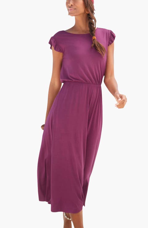 Women's Flutter Sleeve Dress