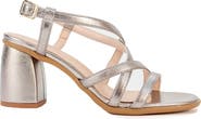 Menina Step Cloe Leather Heeled Sandal