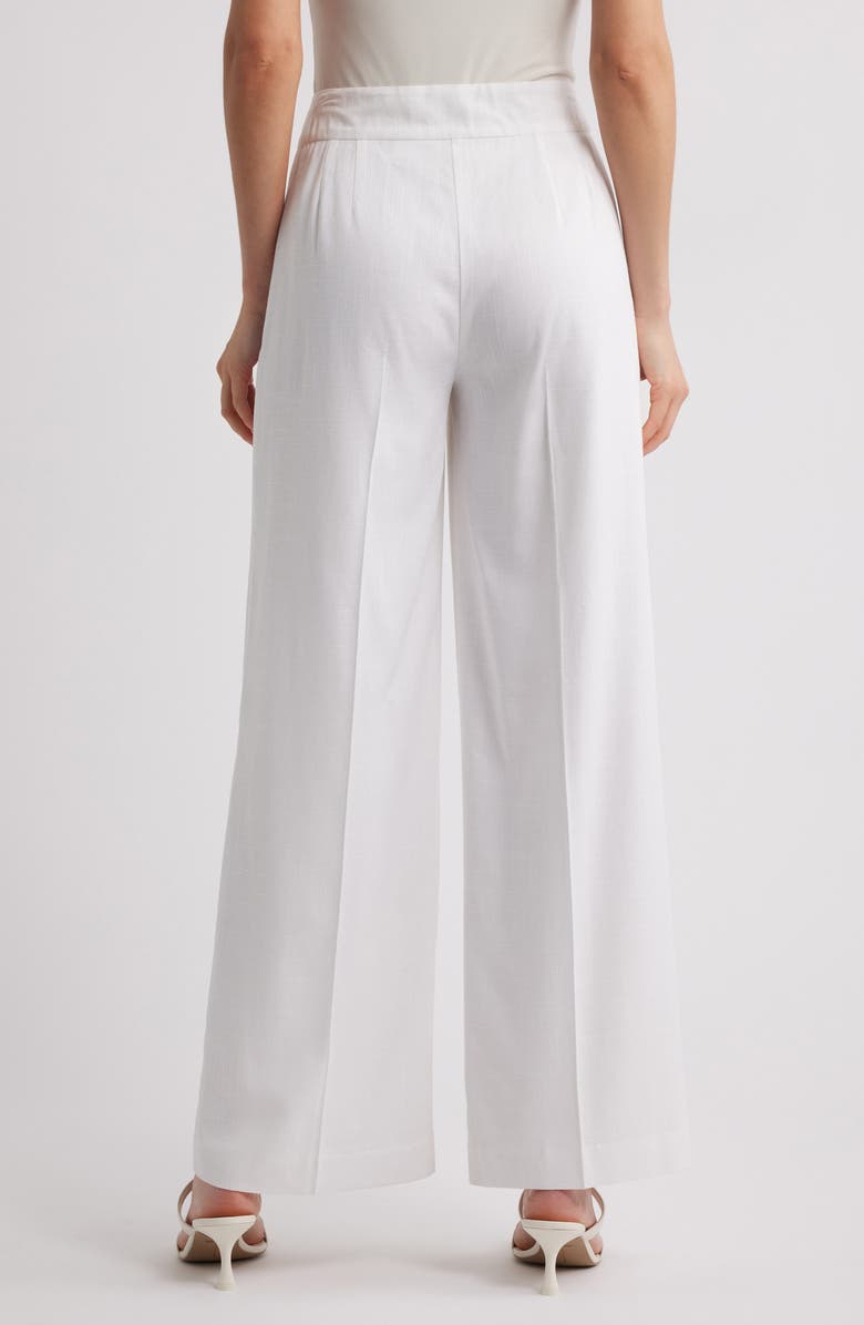 Tahari ASL Wide Leg Pants, Alternate, color, White