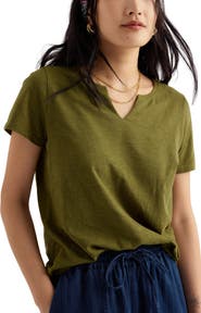 Seasalt Cornwall Kellow V-Neck Organic Cotton T-Shirt