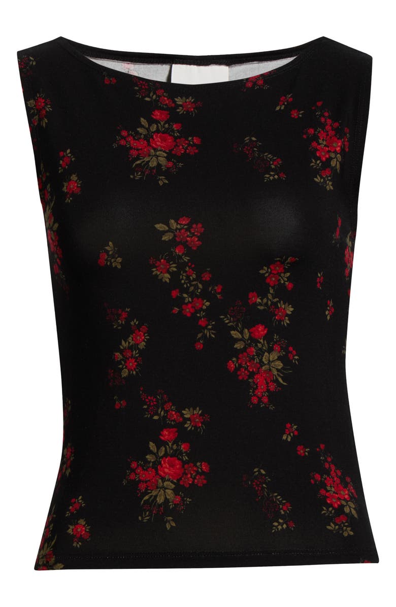 Reformation Sleeveless Dusk Stretch Knit Top, Main, color, Bossanova